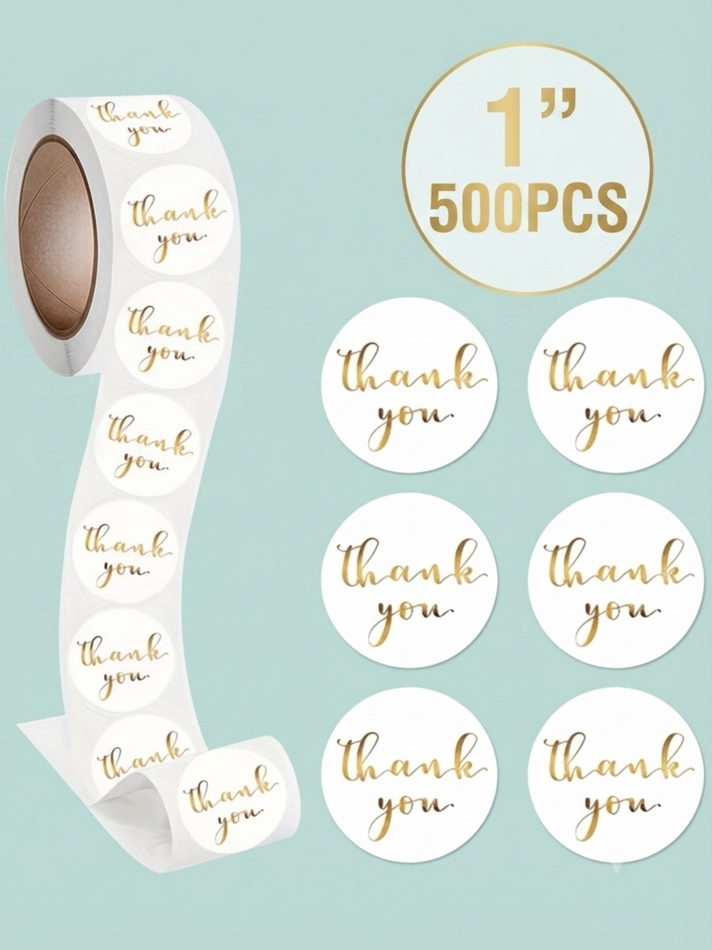 575pc Shipping Bundle. 25 Poly Mailers, 25 Cello Bags, 25 Cards & 500 Stickers - Picture 4 of 6
